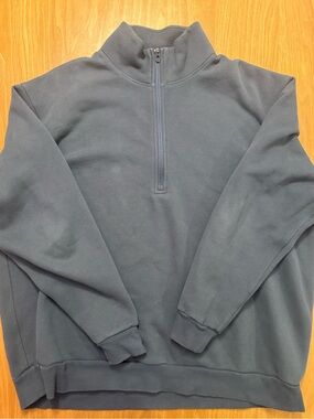 lululemon athletica Men's Steady state Half-Zip Sweater - Oynx grey